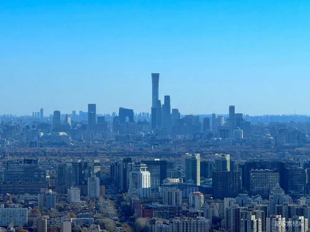 高清摄影 城市景观 商务区 现代建筑 天际线 城市风光 北京CBD全景