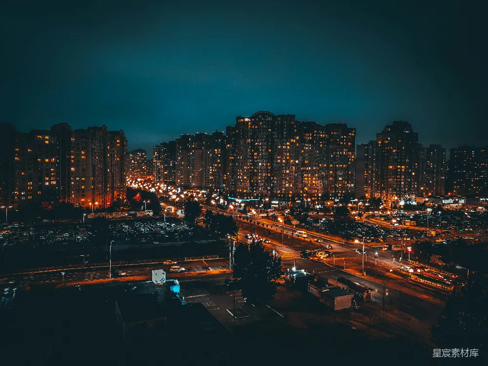 高清摄影 城市 夜景 高楼 都市 建筑 夜幕下的城市灯火