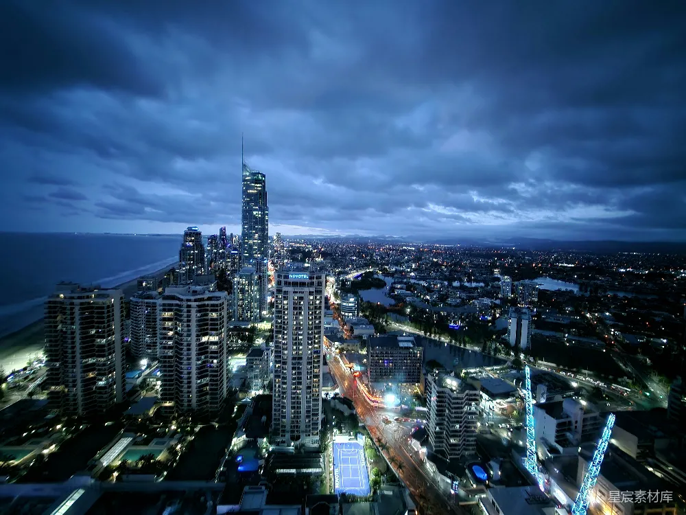 高清摄影 城市夜景 海滨风光 建筑群 夜景摄影 城市风光 夜幕降临的海滨城市