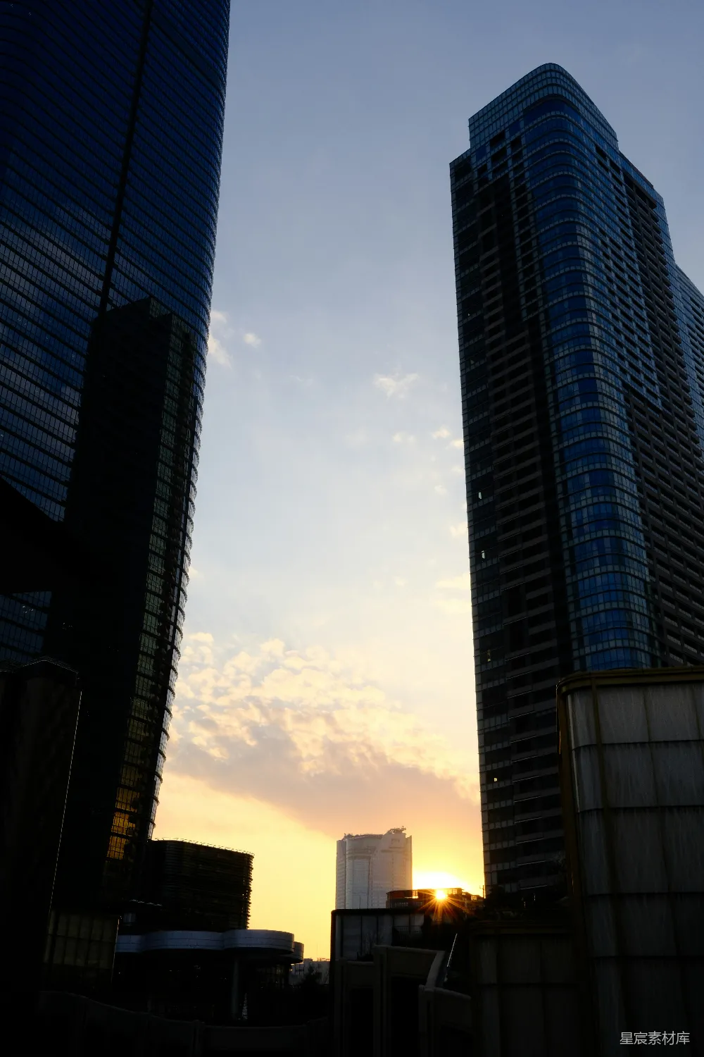 高清摄影 城市 日落 建筑 城市剪影 都市风光 城市日落剪影