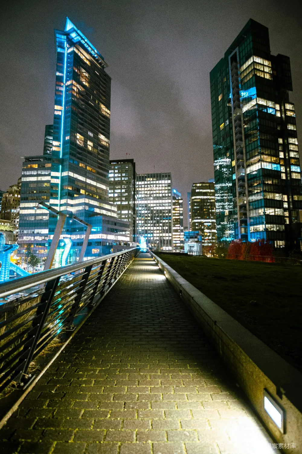 高清摄影 城市 夜晚 建筑 灯光 现代 夜幕下的城市天际线