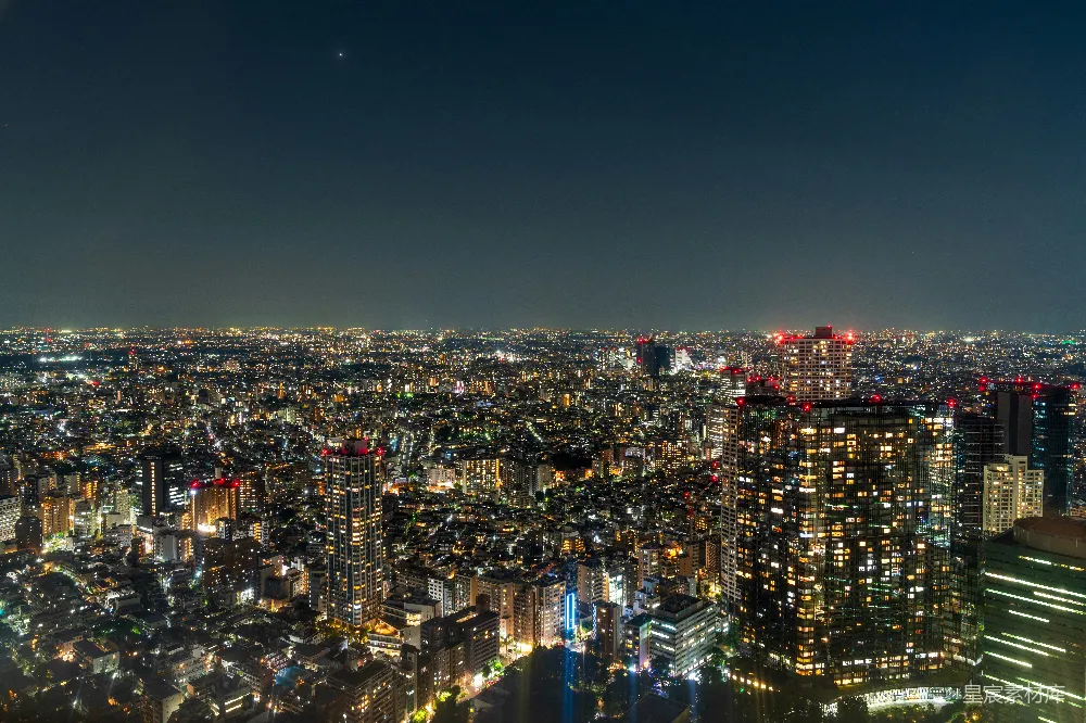 高清摄影 东京 夜景 城市 高楼 都市 夜幕下的东京都市景观