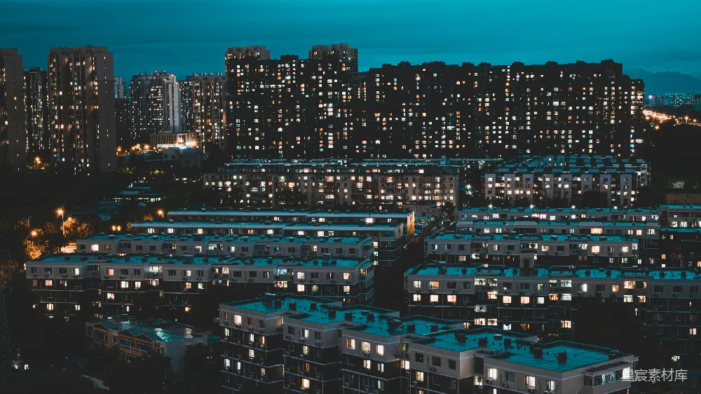 高清摄影 城市 夜景 建筑 生活 宁静 夜幕下的城市灯火