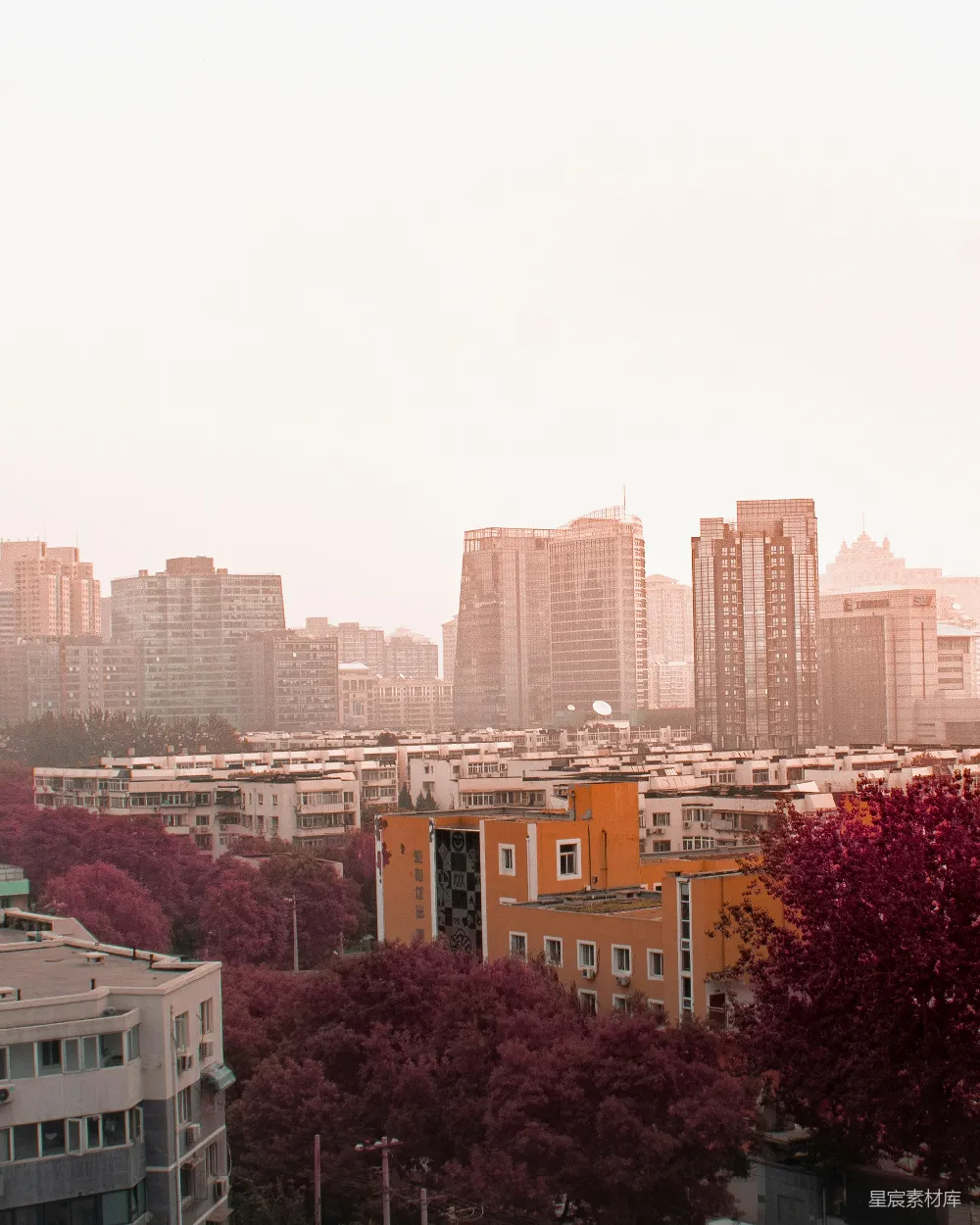 高清摄影 城市 日落 建筑 自然 风景 城市剪影