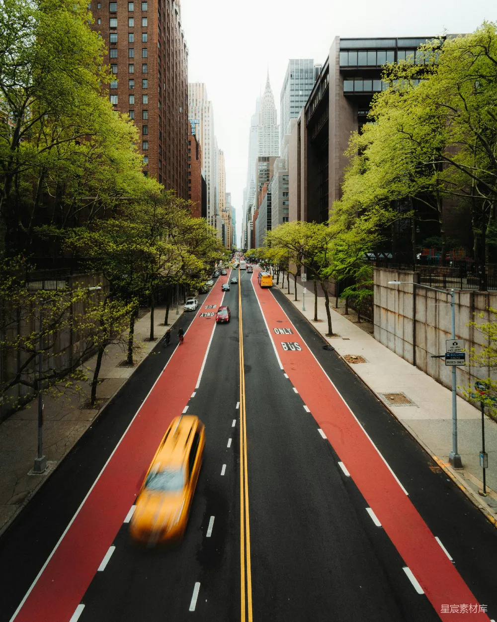 高清摄影 城市景观 街道 摩天大楼 出租车 繁忙 纽约市的繁忙街头
