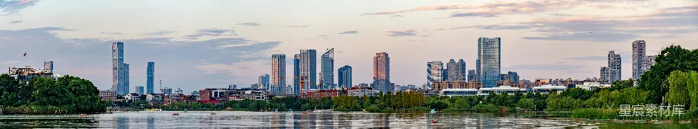 高清摄影 城市风光 城市天际线 日落 自然与建筑 城市景观 夕阳下的城市天际线
