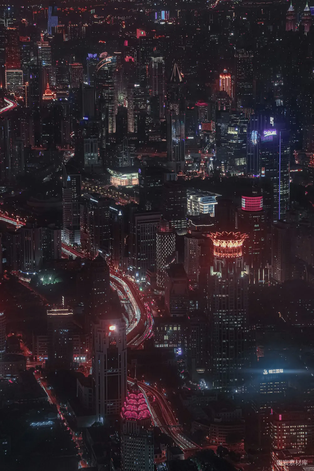 高清摄影 城市夜景 高楼大厦 城市风光 城市建筑 夜景 夜幕下的摩天大楼