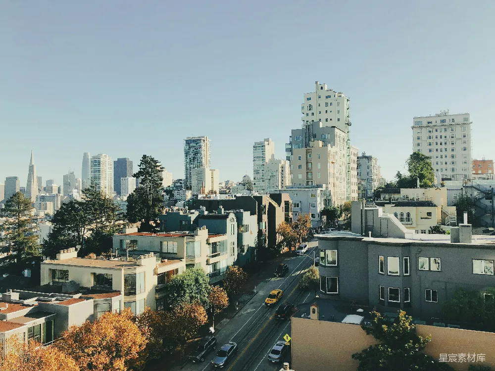 高清摄影 城市 建筑 自然 城市风光 都市生活 阳光下的城市全景