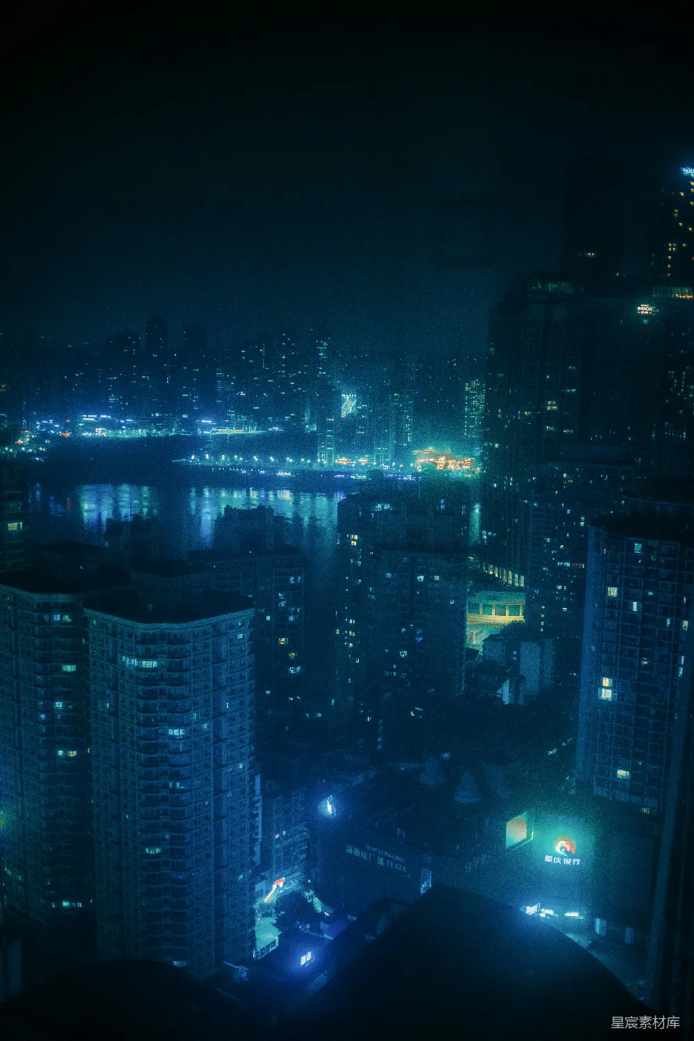 高清摄影 城市夜景 都市夜景 夜晚 建筑 风景 夜幕下的城市剪影