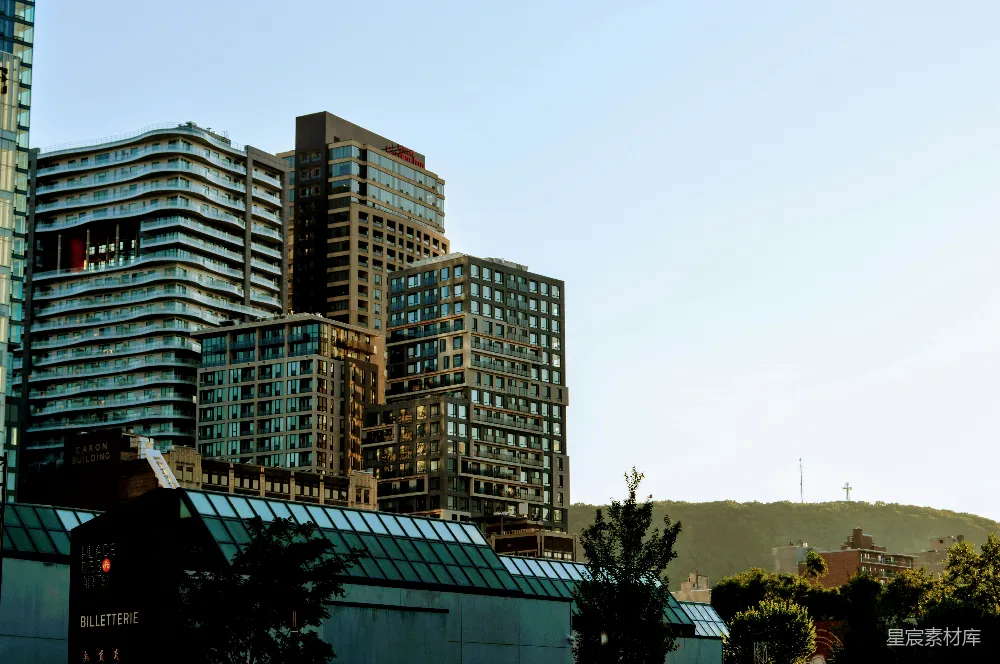 高清摄影 城市 建筑 现代 天际线 都市 城市天际线中的现代建筑群