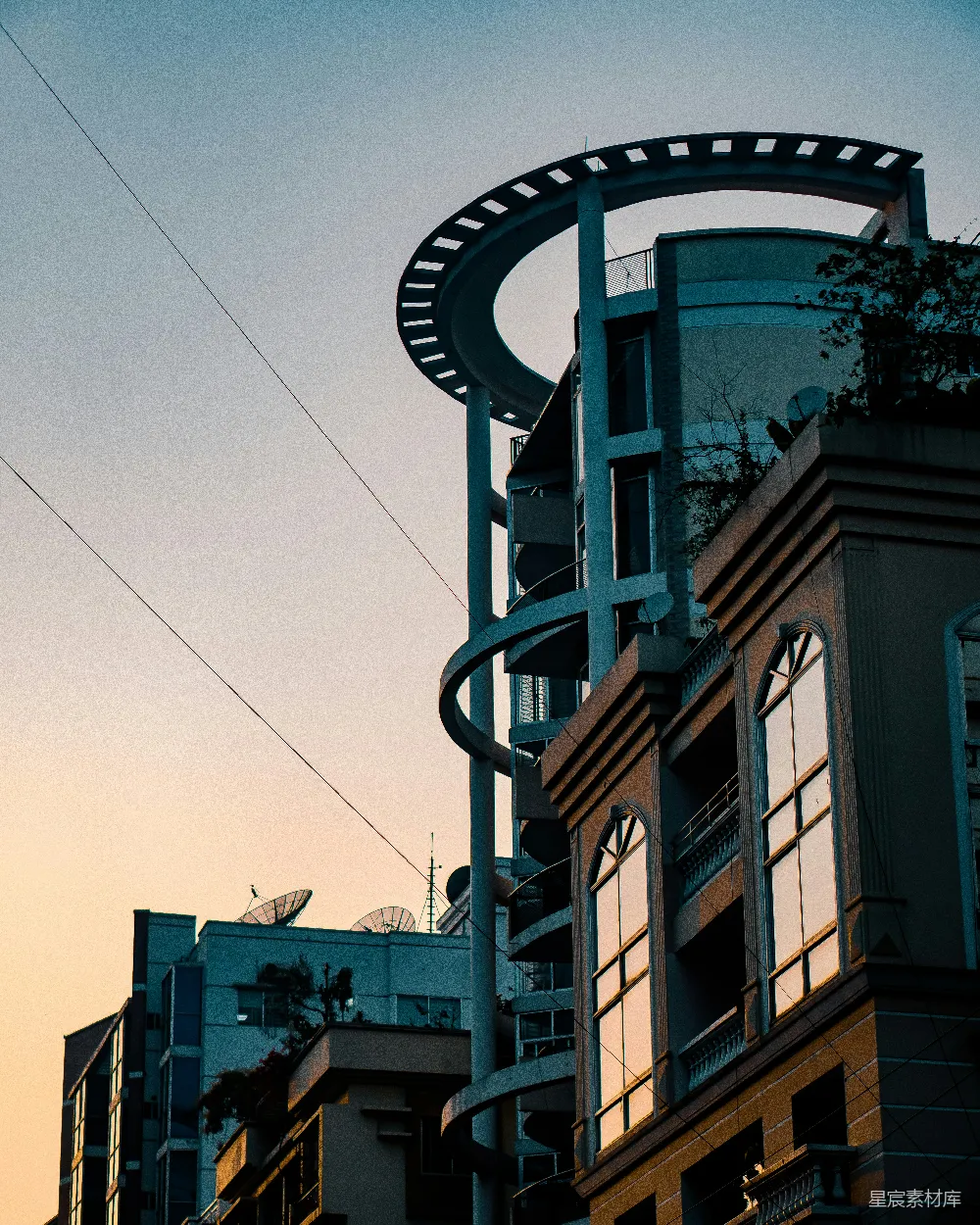 高清摄影 现代建筑 都市风景 夕阳 都市生活 城市美学 现代建筑的剪影