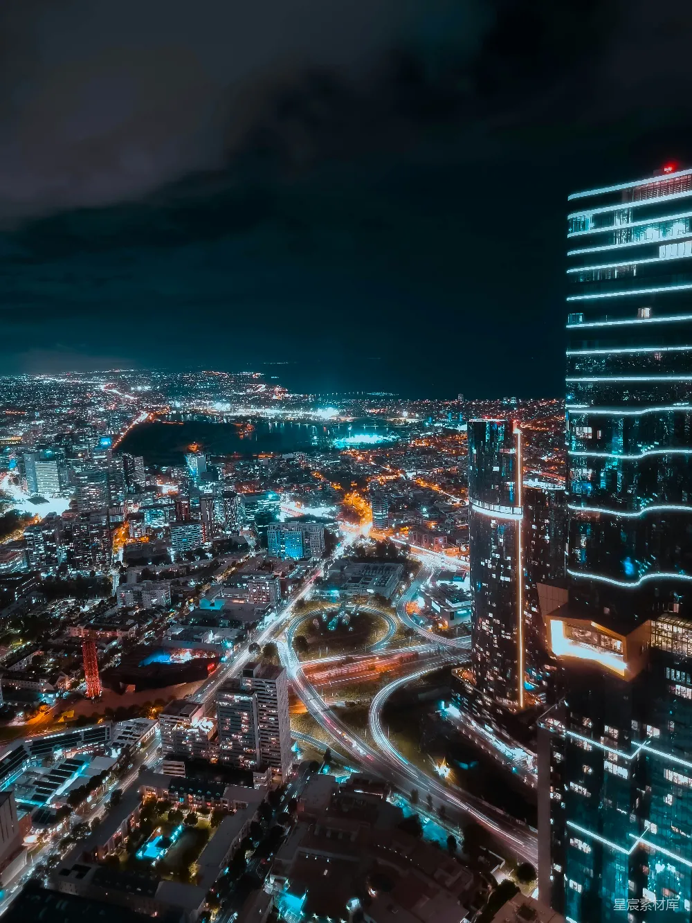高清摄影 城市夜景 高楼大厦 城市规划 都市生活 夜晚 夜幕下的都市繁华