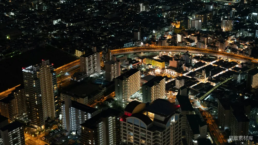高清摄影 夜景 城市 建筑 都市 照明 夜幕下的城市景观