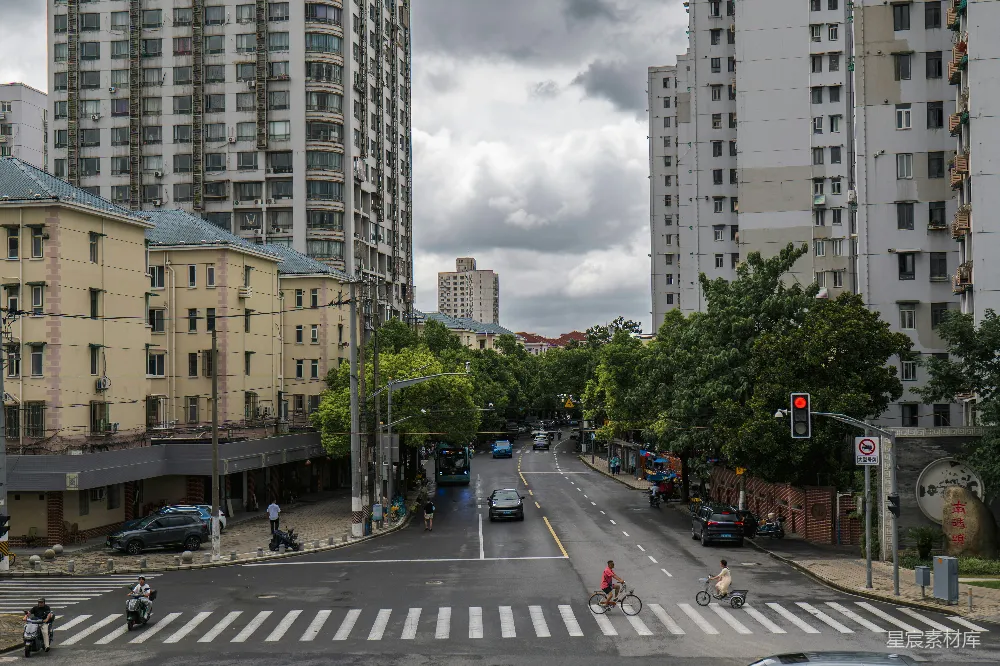 高清摄影 城市 街道 日常生活 交通 住宅 城市街道的日常景象