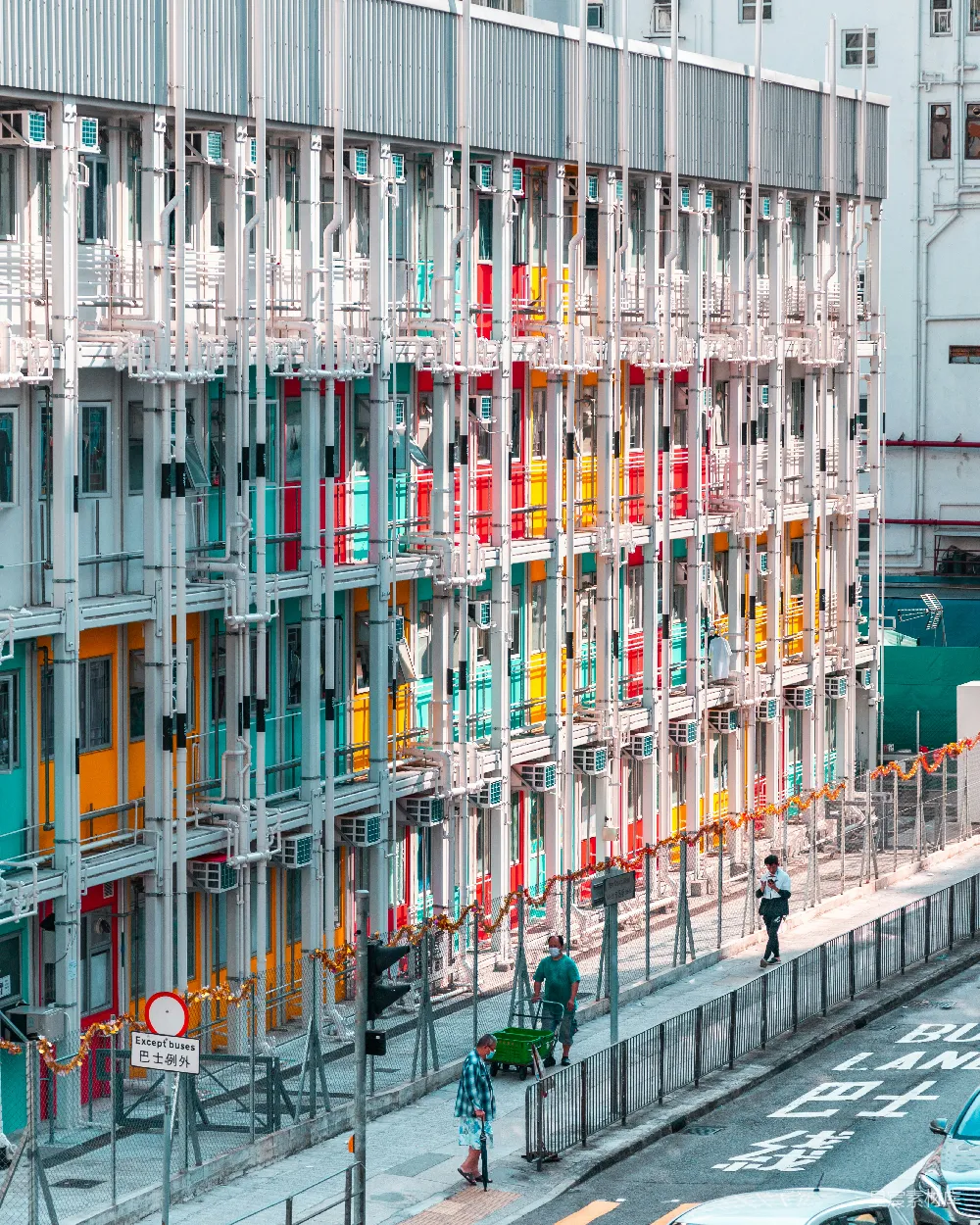 高清摄影 工业建筑 城市景观 色彩 城市生活 现代感 色彩斑斓的工业建筑