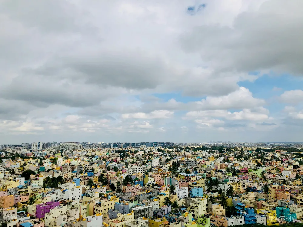 高清摄影 城市 城市风光 建筑 自然 天空 多彩城市的全景视角