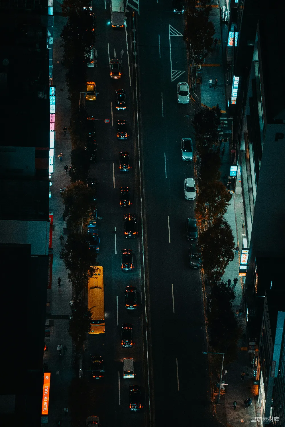 高清摄影 城市 夜景 交通 繁忙 都市 夜幕下的城市街道