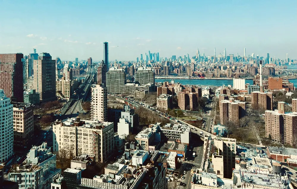 高清摄影 纽约市 城市风光 建筑群 城市规划 都市生活 纽约市天际线俯瞰