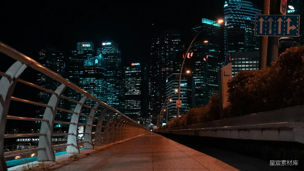高清摄影 城市夜景 桥梁 现代建筑 都市风光 夜晚 都市夜景中的桥梁