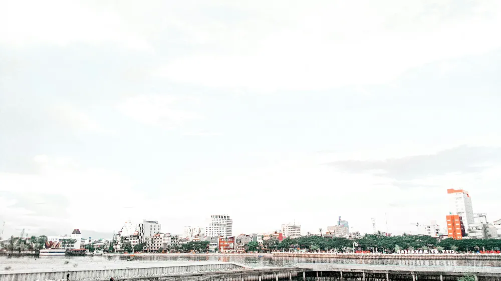 高清摄影 城市 河流 建筑 自然 休闲 城市沿河风光