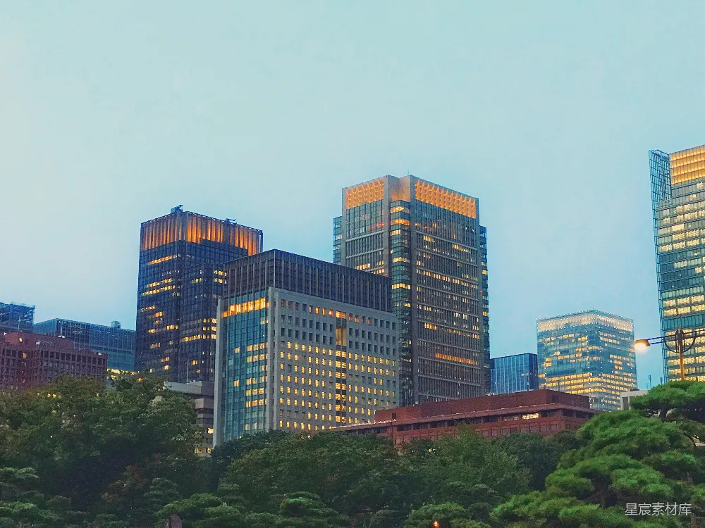 高清摄影 城市 黄昏 摩天大楼 都市景观 建筑 都市黄昏建筑群
