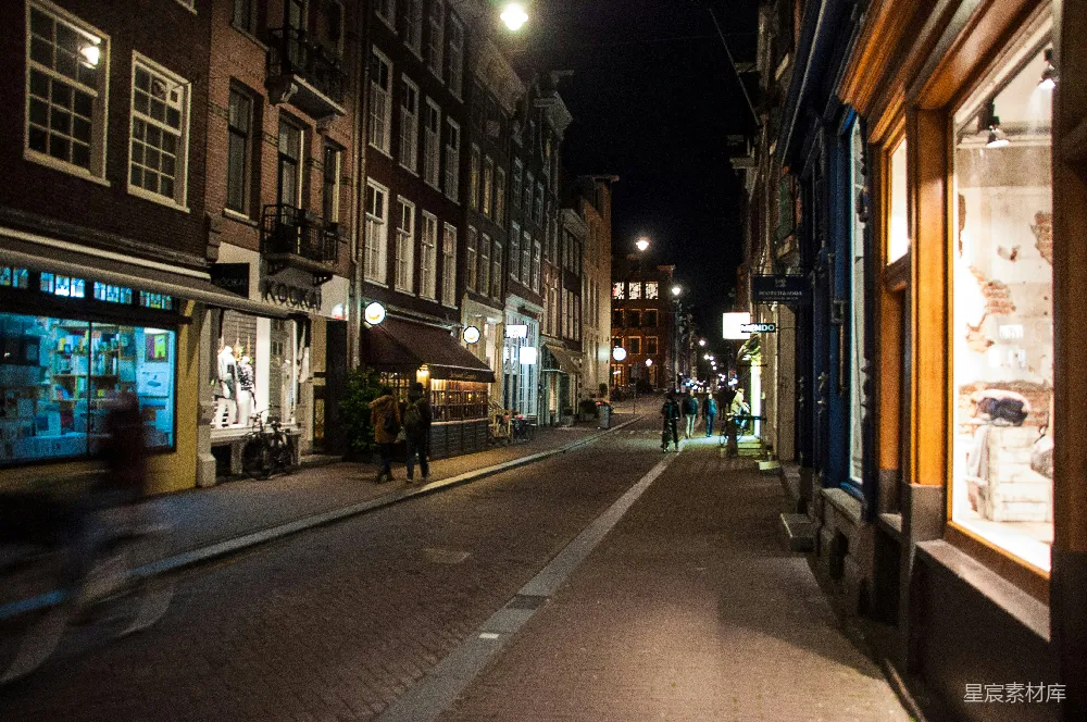 高清摄影 夜晚 街道 建筑 欧洲 休闲 夜晚的欧洲小巷