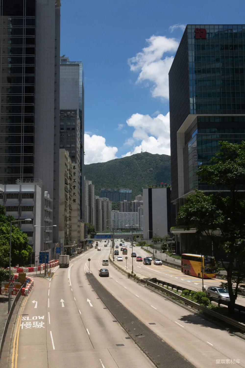 高清摄影 城市 建筑 道路 自然 晴天 香港城市景观