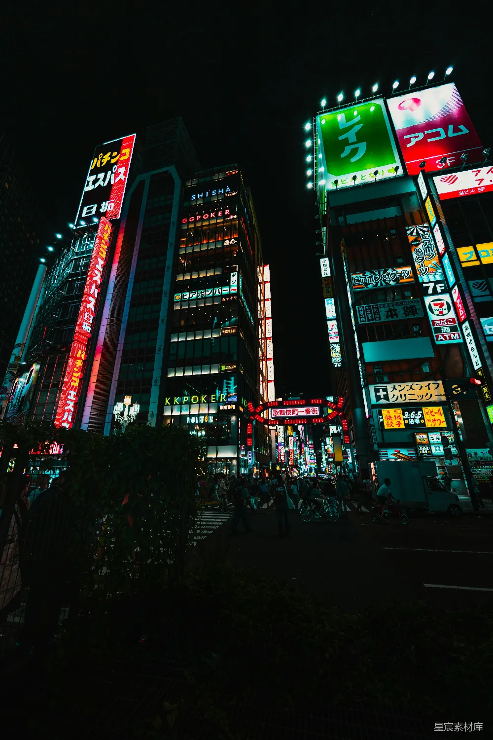 高清摄影 东京 夜晚 霓虹灯 都市 繁华 霓虹灯下的东京街头