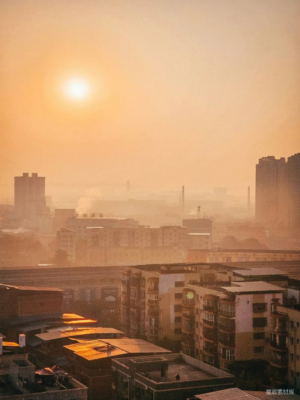高清摄影 城市 夕阳 建筑 城市风光 自然与城市 夕阳下的城市