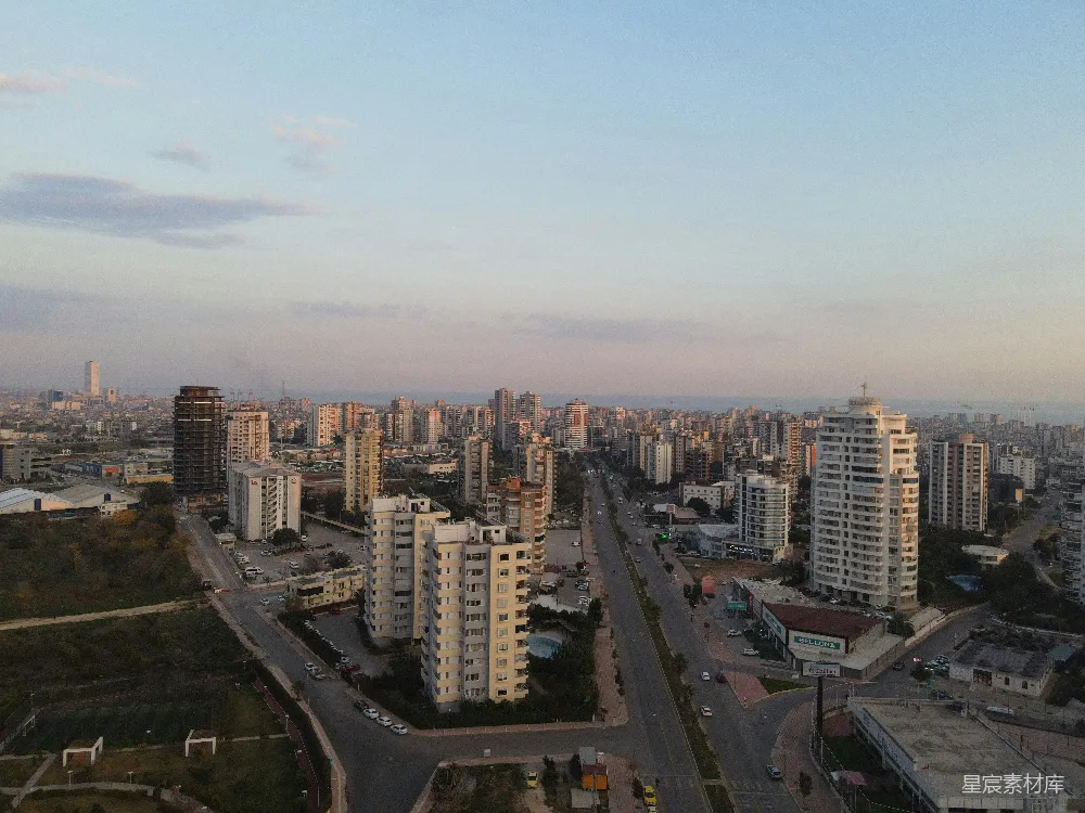 高清摄影 城市 航拍 建筑 日落 交通 城市全景俯瞰