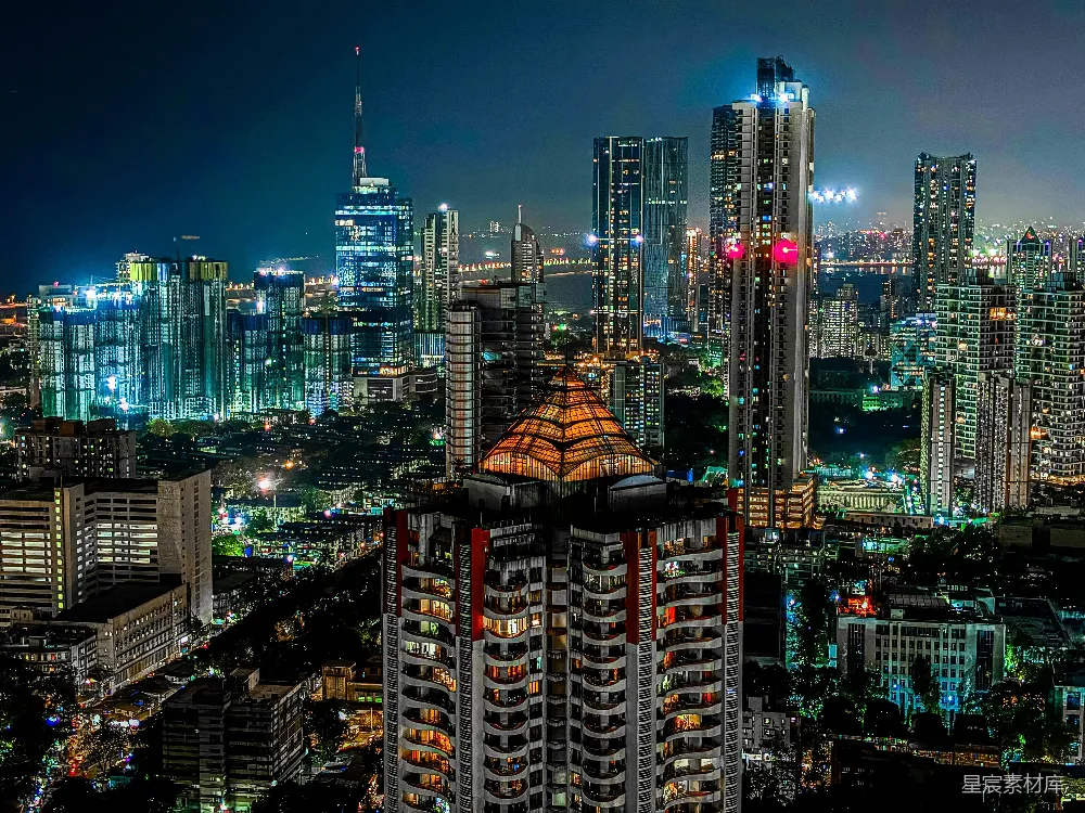 高清摄影 城市夜景 高楼大厦 都市生活 夜间摄影 现代建筑 夜幕下的城市繁华