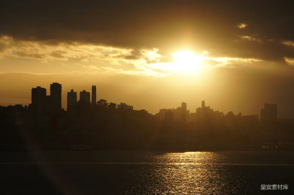 高清摄影 城市 夕阳 剪影 自然 城市风光 夕阳下的城市剪影