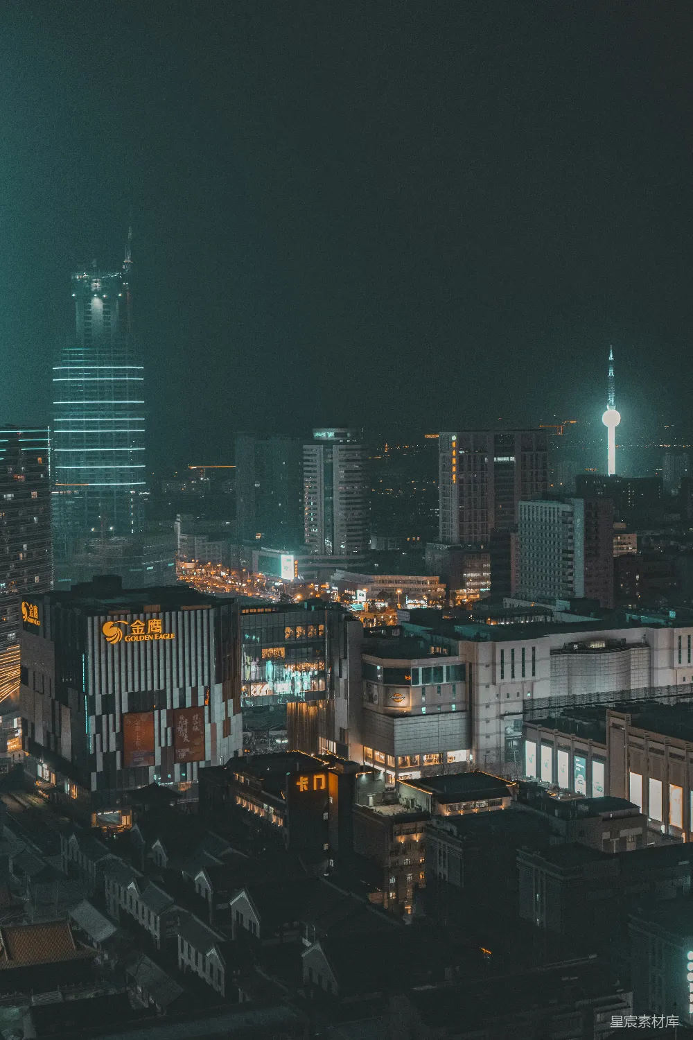 高清摄影 城市 夜景 现代 建筑 都市 夜幕下的城市剪影