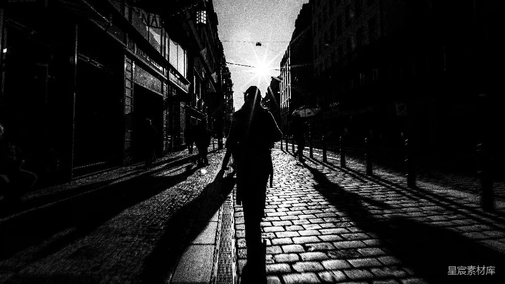 高清摄影 黑白色调 城市风光 逆光效果 街头摄影 现代都市 逆光中的城市剪影