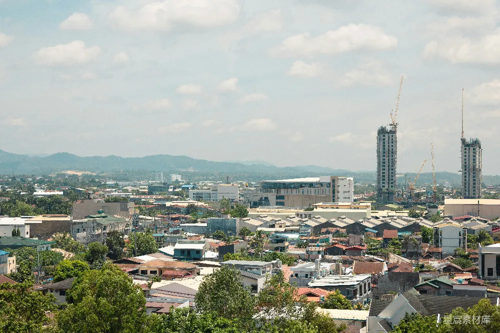 高清摄影 城市 热带风光 建筑 自然景观 城市规划 热带城市的全景