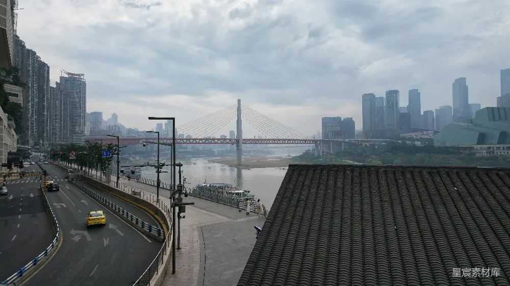 高清摄影 城市景观 桥梁 现代都市 重庆 城市风光 重庆城市天际线与桥梁