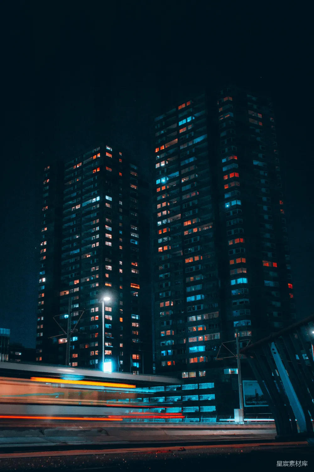 高清摄影 城市夜景 高楼大厦 霓虹灯 现代都市 城市风光 夜幕下的高楼