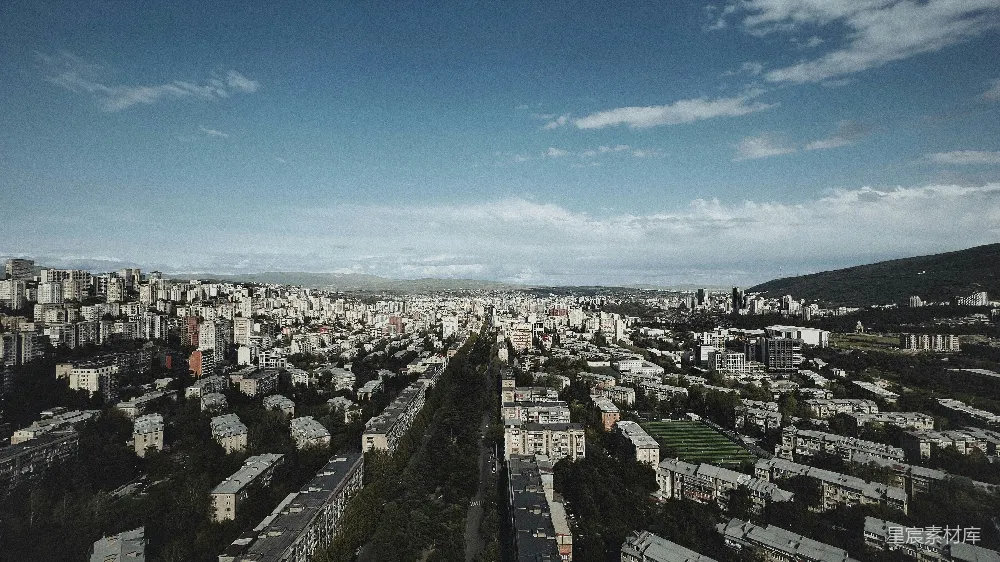 高清摄影 城市 航拍 建筑 自然 景观 城市全景俯瞰