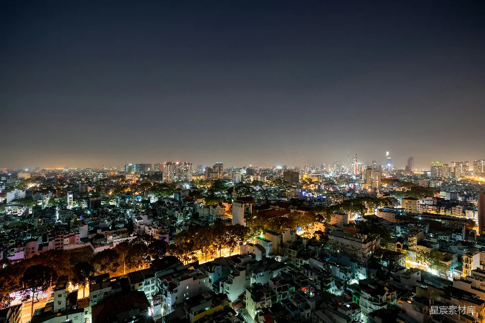 高清摄影 城市夜景 城市天际线 夜景摄影 都市风光 建筑群 夜幕下的城市景观