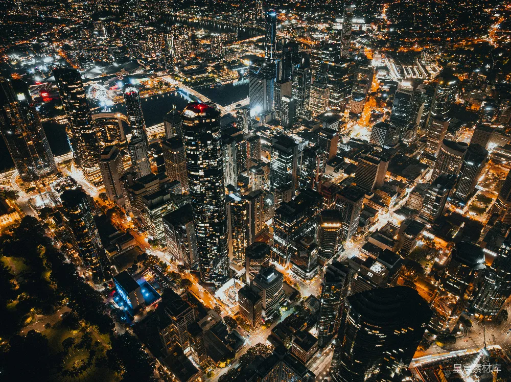高清摄影 城市天际线 夜景 现代都市 城市景观 夜生活 夜幕下的都市繁华