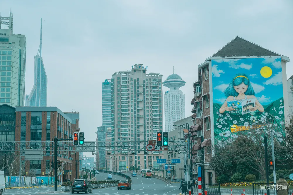高清摄影 城市 壁画 现代 街道 建筑 城市街景与壁画