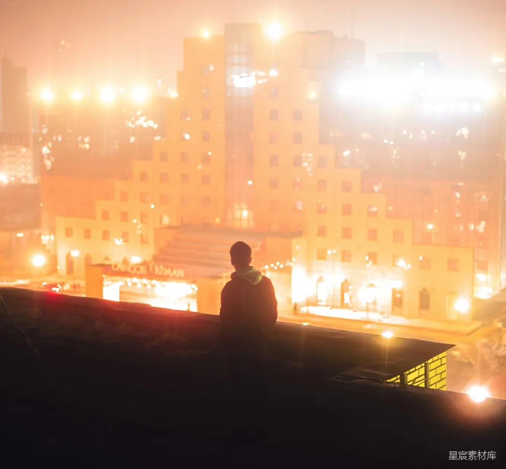 高清摄影 城市 夜景 孤独 思考 温暖 夜幕下的城市之光
