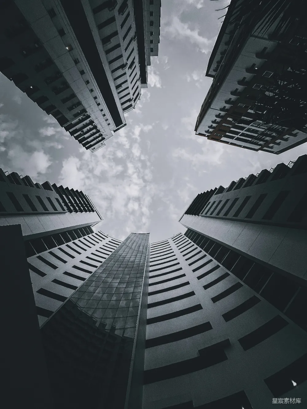 高清摄影 城市 建筑 现代 都市 天际线 仰望高楼