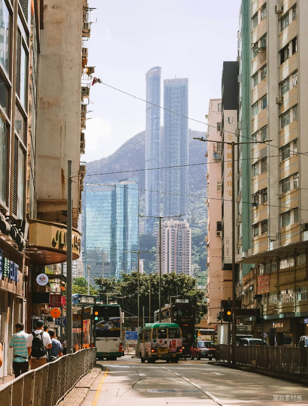 高清摄影 香港 城市风光 摩天大楼 街头巷尾 都市生活 香港街头的摩天大厦