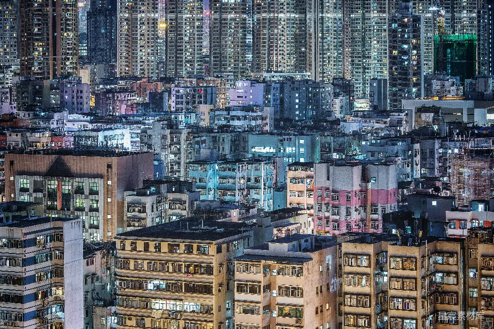 高清摄影 城市 夜景 建筑 都市 繁忙 璀璨都市夜景
