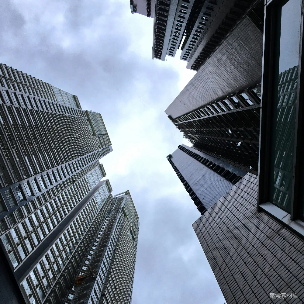 高清摄影 高楼 城市 建筑 天空 现代 仰望高楼：城市的天空