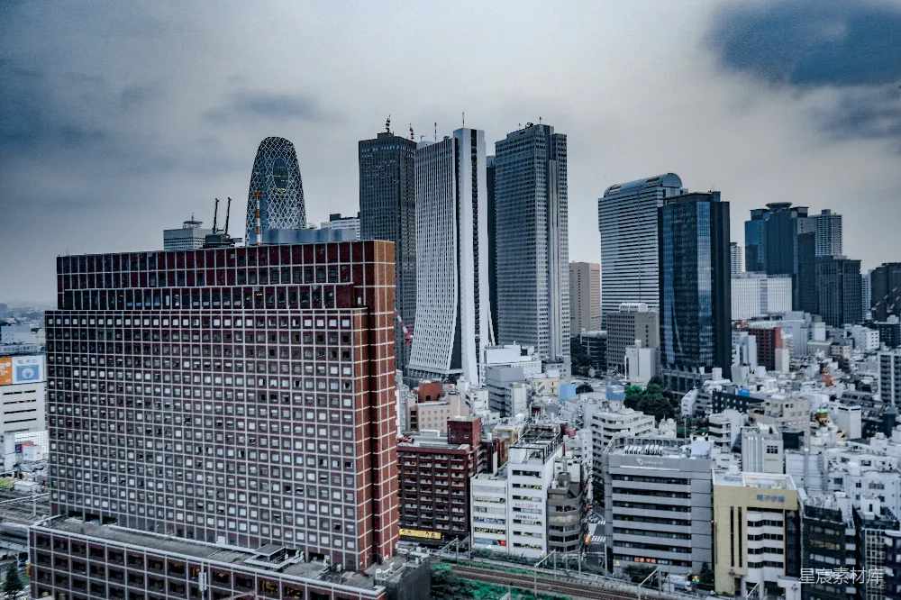 高清摄影 东京 城市景观 摩天大楼 现代都市 城市天际线 东京都市天际线