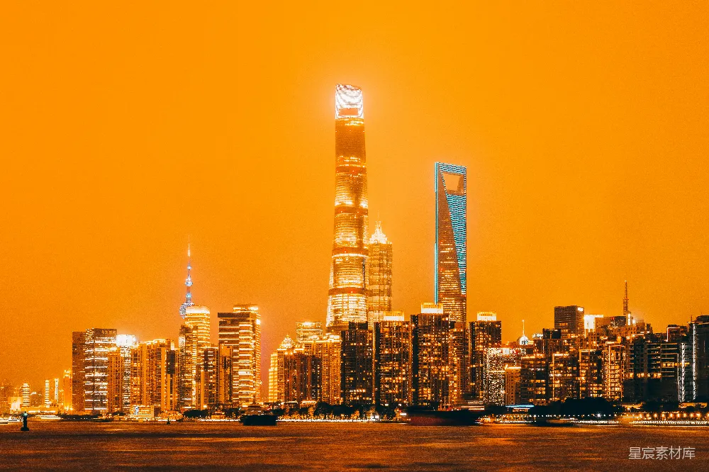 高清摄影 上海 城市夜景 摩天大楼 城市风光 都市 上海陆家嘴天际线