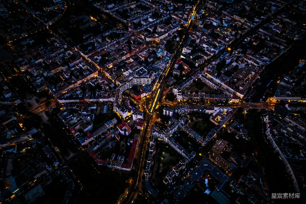 高清摄影 城市 夜景 鸟瞰 建筑 灯光 城市夜景鸟瞰