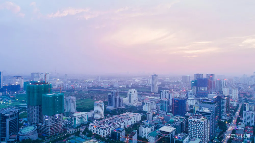 高清摄影 城市 日落 建筑 都市 景观 都市日落全景